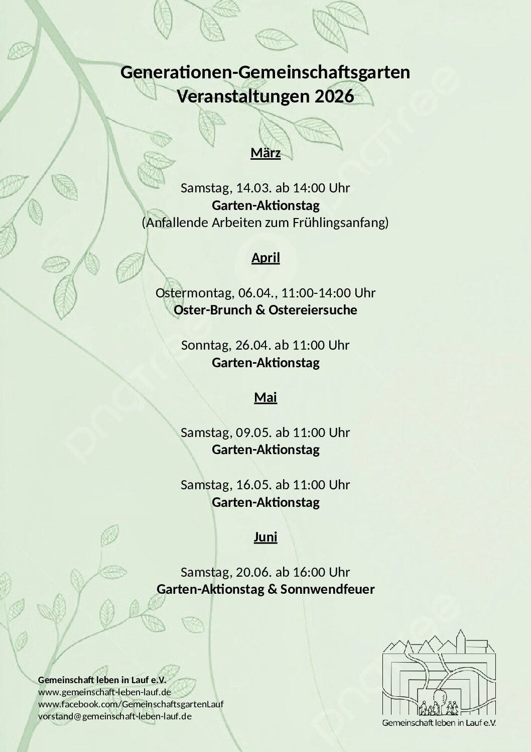 Sommer-Aktionswochenende - Samstag/Sonntag, 12. - 13. Juli 2025